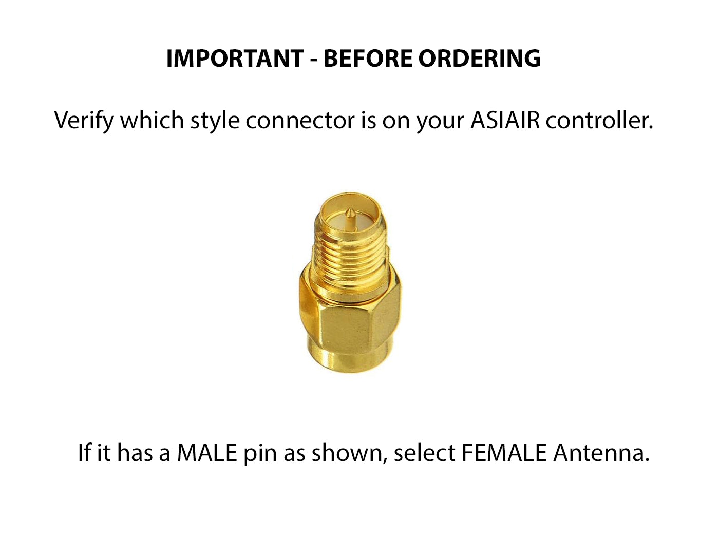 ZWO ASIAIR High Gain Antenna Extension Kit