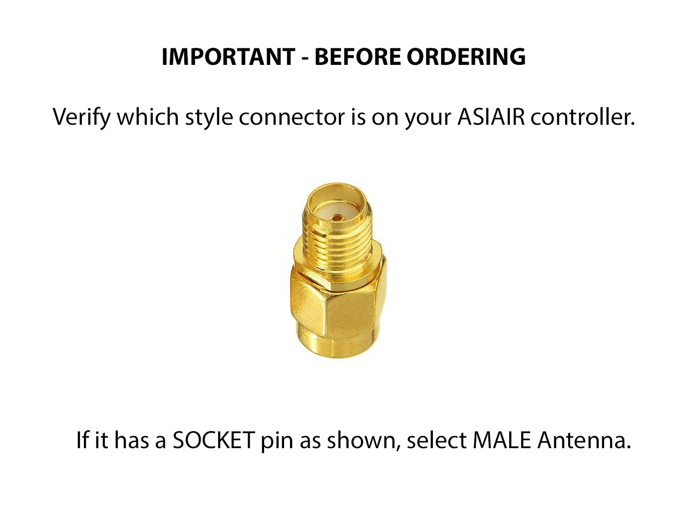 ZWO ASIAIR High Gain Antenna Extension Kit